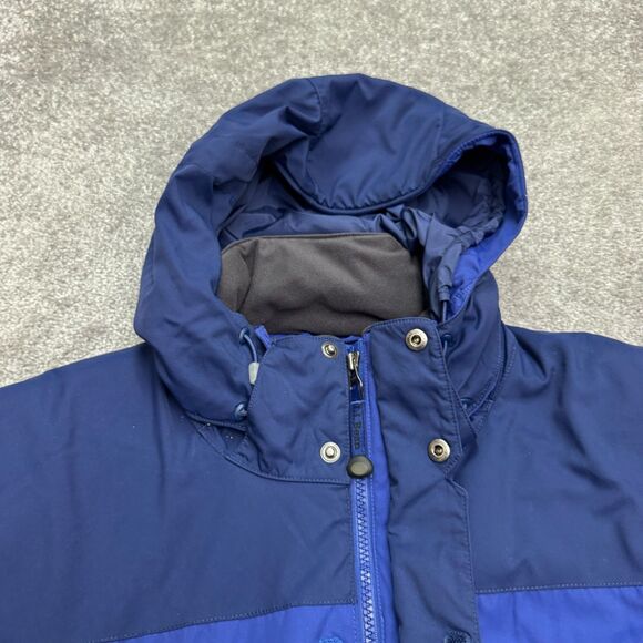 L.L. Bean Vintage Y2K Insulated Ski Snow Hoodie Jacket Mens Large Blue Nylon - Picture 3 of 16